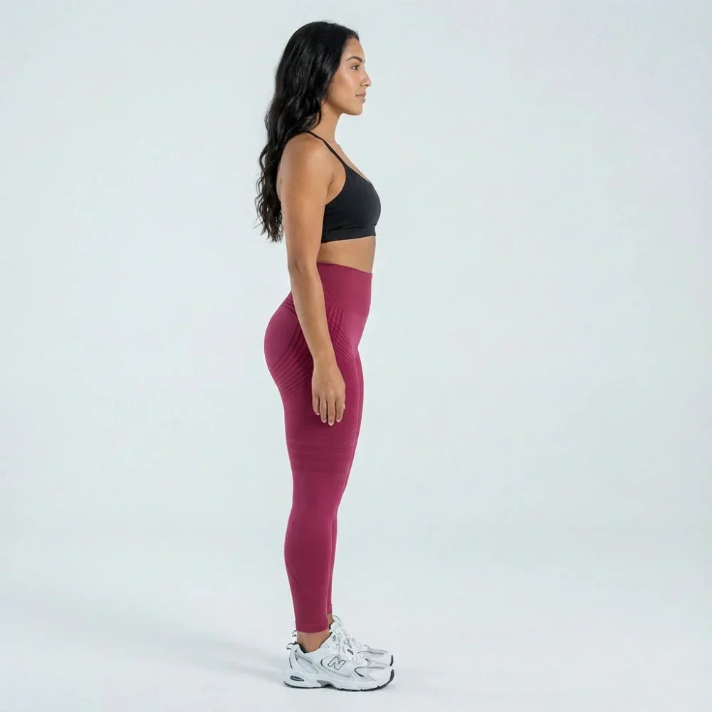 Cellumove 3D Leggings – Burgunder