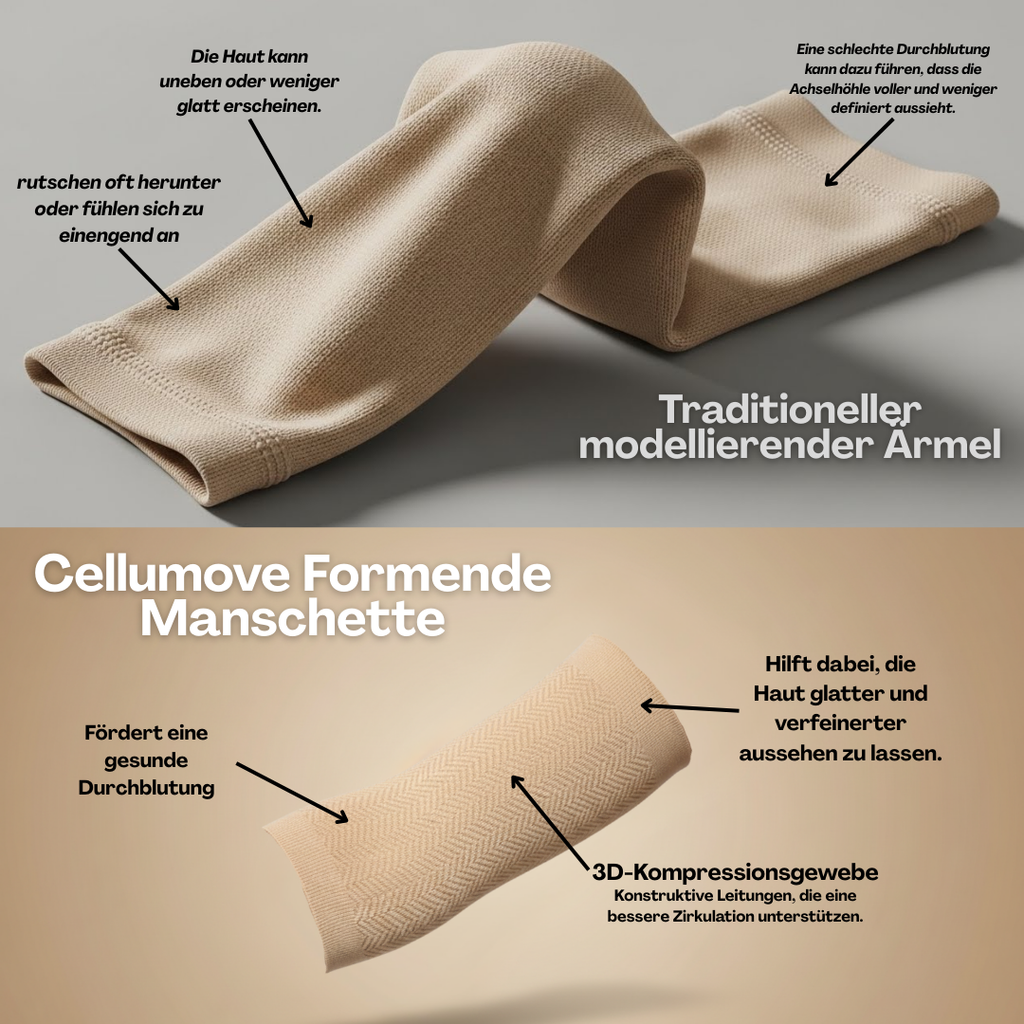 Cellumove 3D-Formärmel – Schluss mit schlaffen Armen