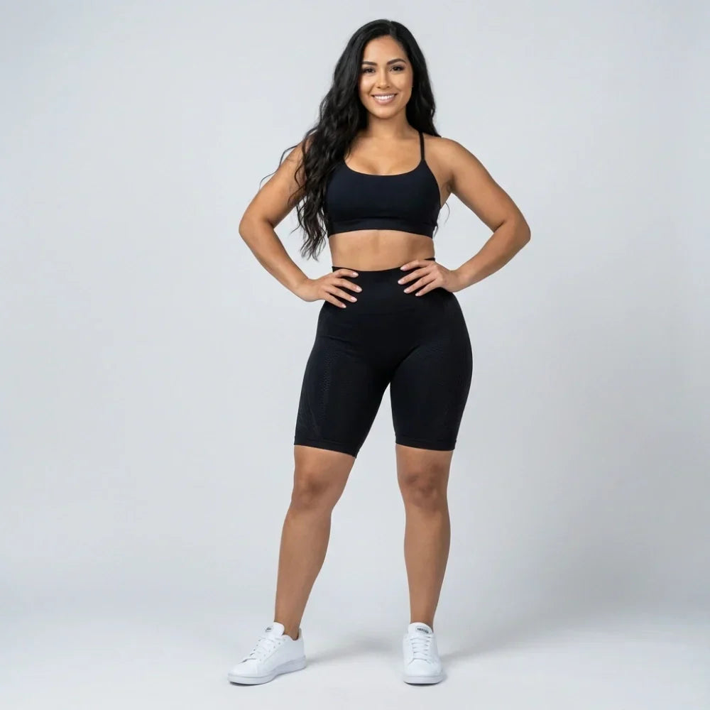 Cellumove 3D kurze Leggings – klassisches Schwarz