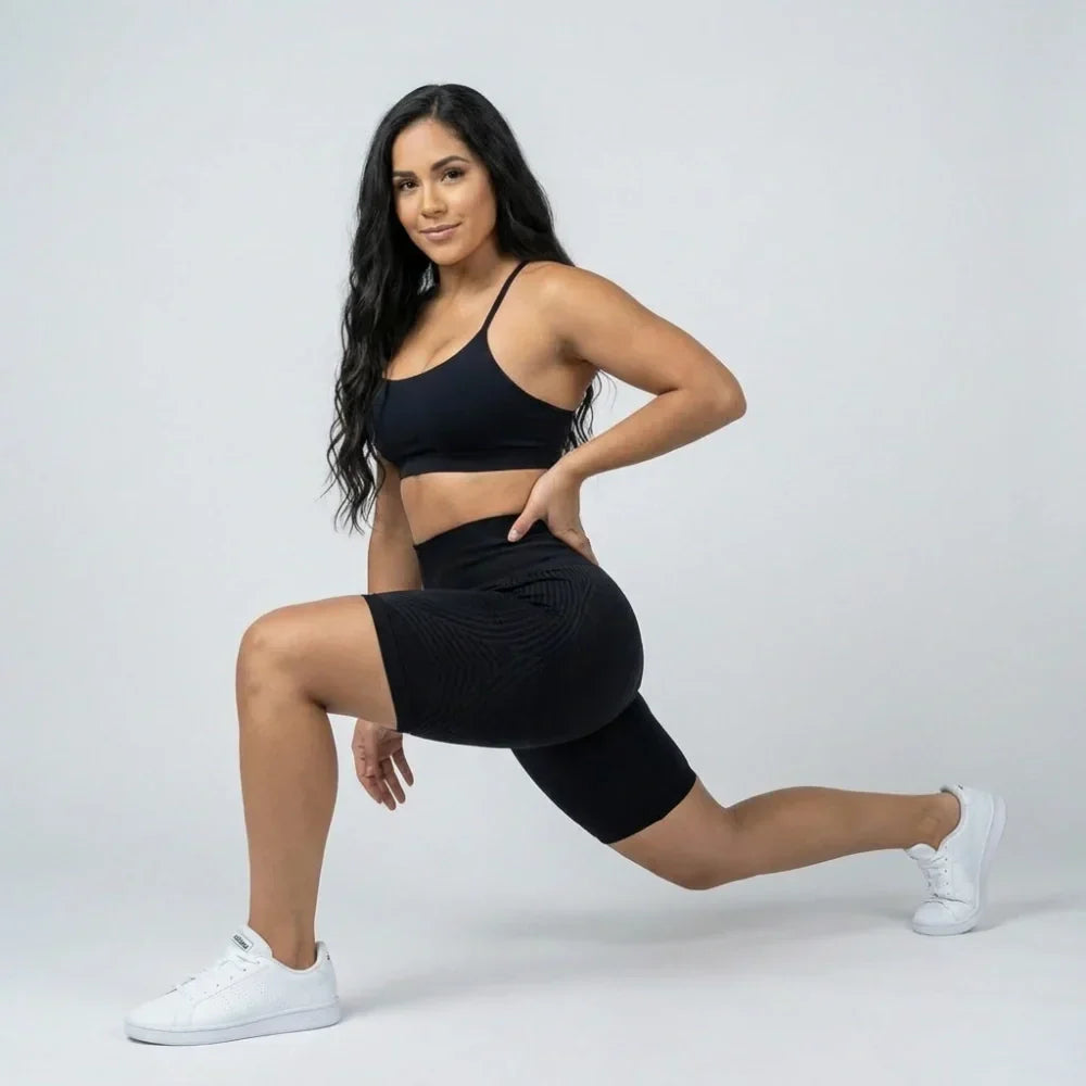 Cellumove 3D kurze Leggings – klassisches Schwarz
