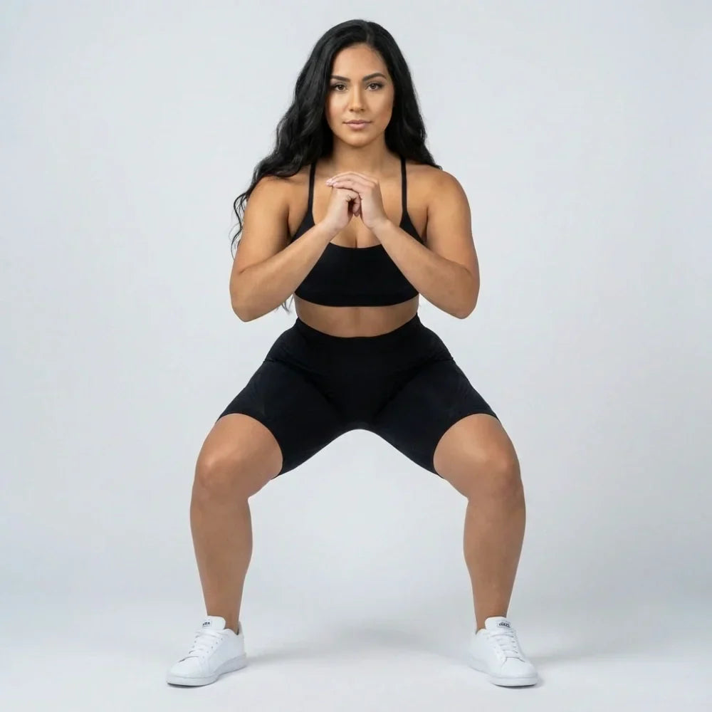 Cellumove 3D kurze Leggings – klassisches Schwarz