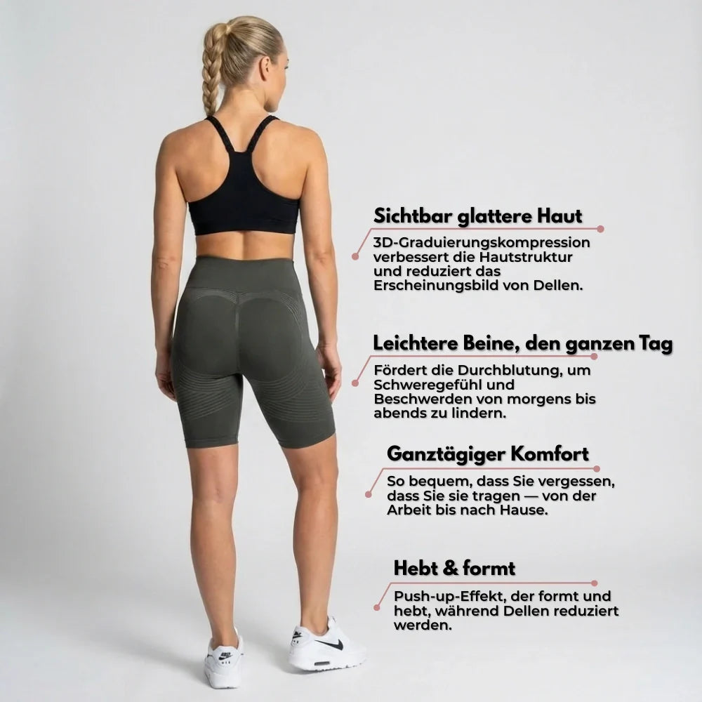 Cellumove 3D kurze Leggings – Dunkelgrau